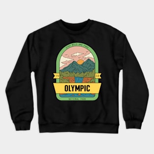 Olympic National Park Hiking Camping Outdoors Outdoorsman Crewneck Sweatshirt